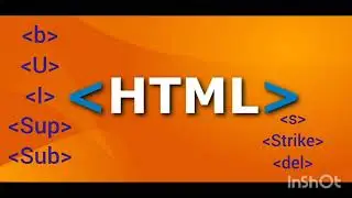 basic tags b i u strike s del sup sub  html telugu
