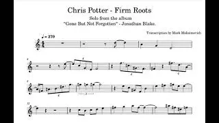 &laquo;Firm Roots&raquo; &ndash; Chris Potter Saxophone Solo Transcription
