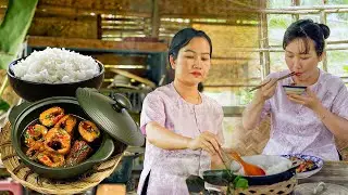 Rural Life - Fishing, Harvesting Coconuts and Cooking Family Meals | Country Cooking