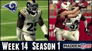Madden 25 Rams Connected Franchise — Неделя 14 в Cardinals — Сезон 1