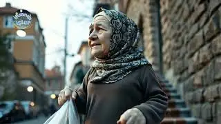 İHSANCA HABER PAZARDAN GELEN YAŞLI KOMŞUSUNA YARDIM EDEN VE DUA ALAN ADAM