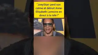 JoeyStarr explose et humilie violemment Anne-Elisabeth Lemoine en direct &agrave; la t&eacute;l&eacute;.