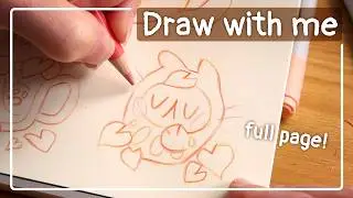 Draw with me ✿ Sketching a whole page