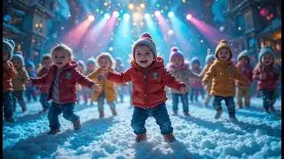 Magical Snow Babies Adventure ❄️ Crystal Star Song for Toddlers | Dancing Winter Cartoon