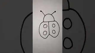 How to draw bug //easy drawing idea  #tutorial #shorts #viral#art #drawing