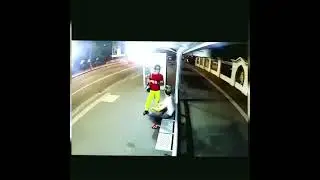 Chucky prank on bus stop😅😂