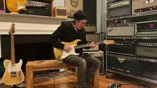 Nacho Stratocaster Slab Aged Gold w/ Two-Rock Classic Reverb Amp