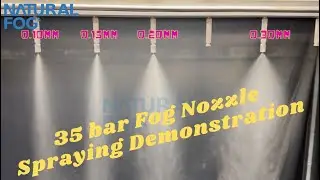 Natural Fog 35bar 510psi Mist and Fog Nozzle Spraying Effect - Orifice Sizes 0.10mm to 0.30mm