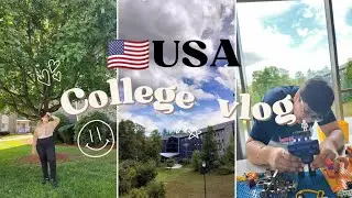 Day in the Life of a College Student☺️ | Balancing Classes, Friends, and Fun! 😺