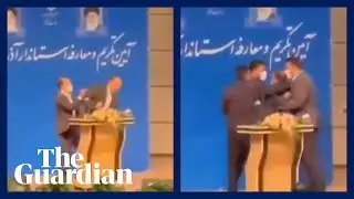 Iranian regional mayor is slapped in the face during inauguration