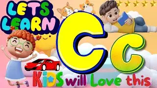 C letter song | C For Cat Song | Lets Learn C |  Nursery Rhymes by  @KiddyCutiePie #letterc