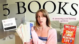 I read 5 books in april + honest Q&A about being a book content creator