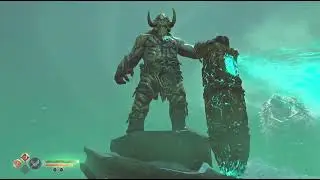God of War_ Pt 47 The Sickness - M&aacute;ttugr Helson Bossfight, the Bridge Keeper.
