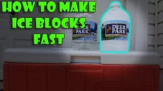 How to create Ice block fast for keeping coolers cold - Cheap and Quick