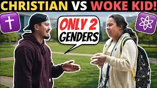 WOKE College Student CHALLENGES Christian About God!