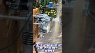 DLE-30 RC Gas Engine Test Run