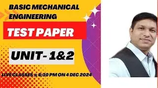BME Re-test paper discuss unit 1 & 2 II most important questions