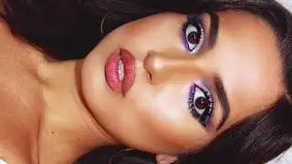 How to Make Brown Eyes Pop! | Intense Purple Smokey Eyes