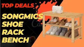 SONGMICS Shoe Rack Bench 2022