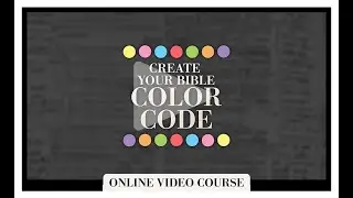 5. Jason Mayfield's Personal Color Code  (Create Your Bible Color Code)