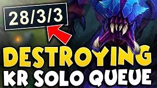 RANK 1 JUNGLER DESTROYING KR SOLO QUEUE (MY BEST GAME) | Tarzaned