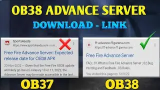 Ff ob38 advance server apk | new ob38 advance server | advance server free fire