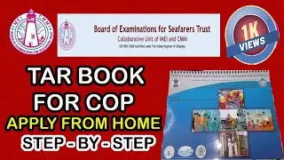 How To Get TAR BOOK For COP Certificate Of Proficiency as Able Seafarer