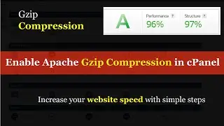 Increase website speed using Gzip compression with .htaccess