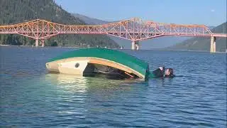 SCAMP capsize and recovery 2: turtled
