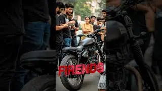 Friends Enfield at college #automobile #motorcycle #shorts