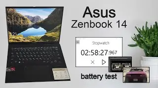 Asus Zenbook 14 - Battery Drain Test / Perfect Macbook AIR Alternative (2025) Asus Zenbook 14 UM3402
