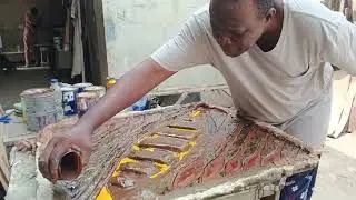 Work in progress on the fisherman's dream (Paintocast high relief)