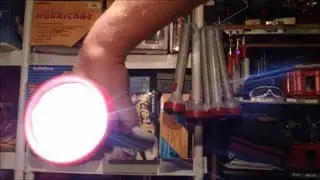 RadioShack Vintage Flashlight  Hack 5D to 6AA batteries LED upgrade