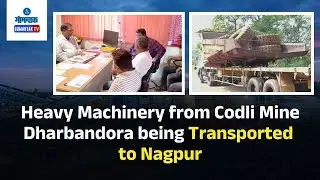 Codli Mine Machinery : Heavy Machinery from Codli Mine Dharbandora being Transported to Nagpur