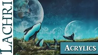 Speed Painting Surreal Orcas in a field w/ Lachri
