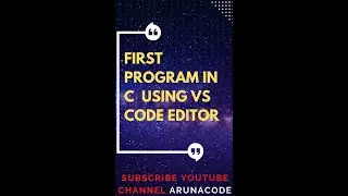how to write first program in C language? | VS code editor | C tutorial | C for beginners