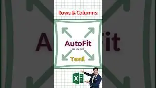 Autofit Rows and Columns in Excel Tamil