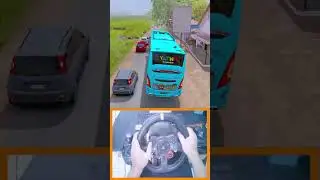 Bus Tayo Racing Across the Hills - Telolet Basuri Sedia Aku Sebelum Hujan | Part 3 #shorts