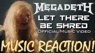 Трэш или смерть!!🔥🎸 Megadeth - Let There Be Shred Официальный музыкальный клип | Реакция на музыку🔥