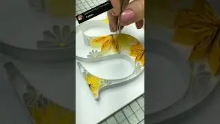Very beautiful 3d quilling lettering 