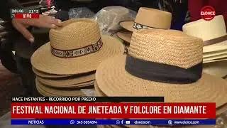 Recorrido por el predio: Festival Nacional de Jineteada y Folclore en Diamante - 09/01/2026
