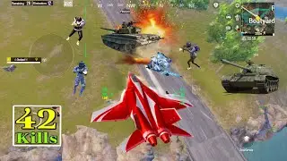 Tank Squad vs Fighter Jet Attack🔥solo v Squad fearless play💪