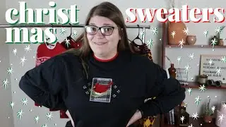Try On Christmas Sweaters With Me! | Thrift Haul + Try On Haul