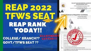 REAP 2022 RANK RELEASED ? COLLEGE ALLOTMENT AND %TILE TO GET GOVERNMENT COLLEGE #reap2022  #poornima