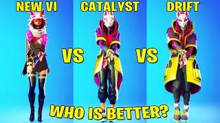 Fortnite Vi vs Catalyst vs Drift - Dance Battle Of Legendary Skins!!
