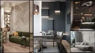 Top Wall Panel With LED Lighting Design | Accent Wall Light Designs | Wooden Wall Interiors | I.A.S.