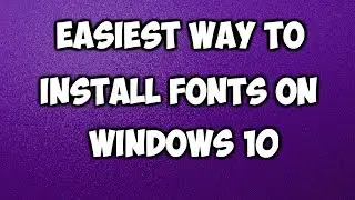 HOW TO INSTALL FONTS IN WINDOWS 10 COMPUTER  💻