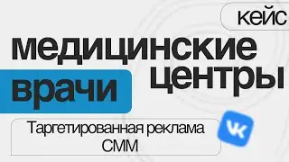 Кейс Smm таргетированная реклама медицинский центр, стоматология, косметология студия эпиляции врачи