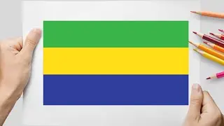 How To Draw Gabon Flag - Easy Step-by-Step Drawing & Coloring
