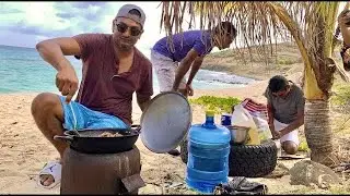 Shark, Liver and Bake cooking on the Beach 🇬🇾 🇬🇾